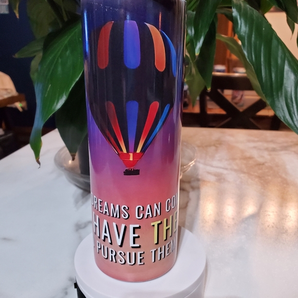 Pursue Your Dreams Hot Air Balloon  20oz Tumbler with duo lids 🎉sale - Picture 14 of 14
